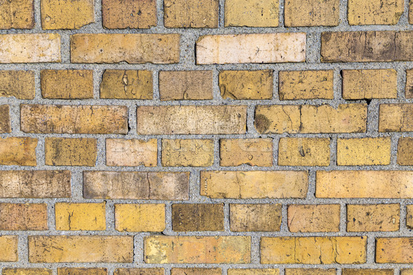 yellow brick background - Brickwork texture for background use Stock photo © meinzahn