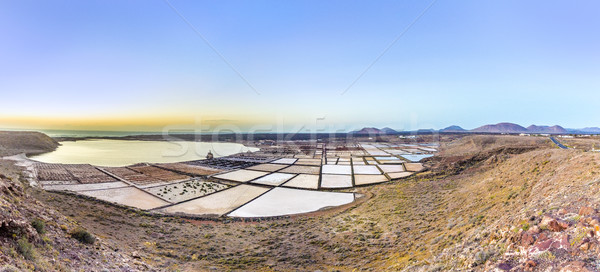 Vieux sel mine île plage océan [[stock_photo]] © meinzahn