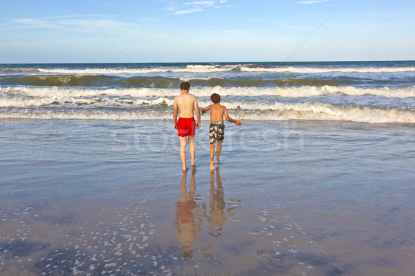 Garçons belle mer plage soleil [[stock_photo]] © meinzahn