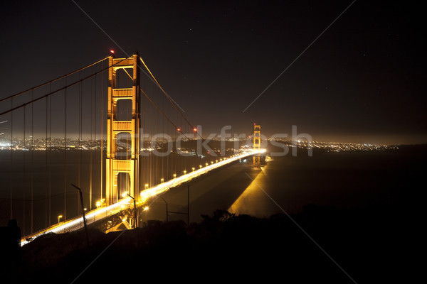 famous golden gate bridge by night Stock photo © meinzahn