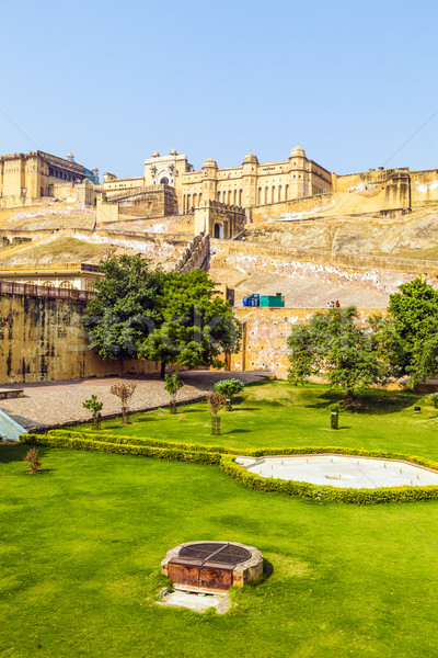 Famous Rajasthan landmark Amber Fort Stock photo © meinzahn