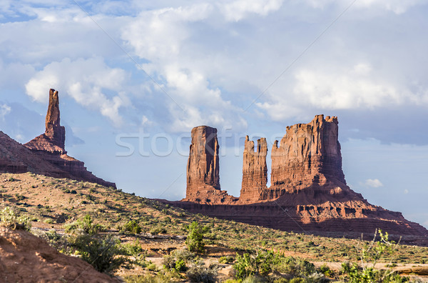 giant sandstone formation in the Monument valley Stock photo © meinzahn