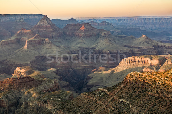 view into the grand canyon from mathers point, south rim Stock photo © meinzahn