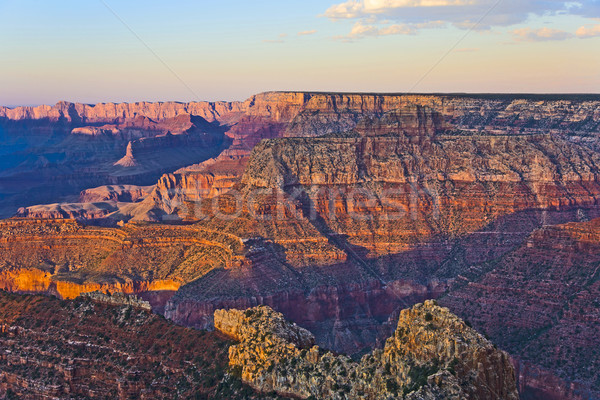 Stock fotó: Színes · naplemente · Grand · Canyon · pont · dél · peremszegély