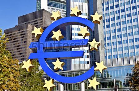 EURO Sign in Frankfurt Stock photo © meinzahn