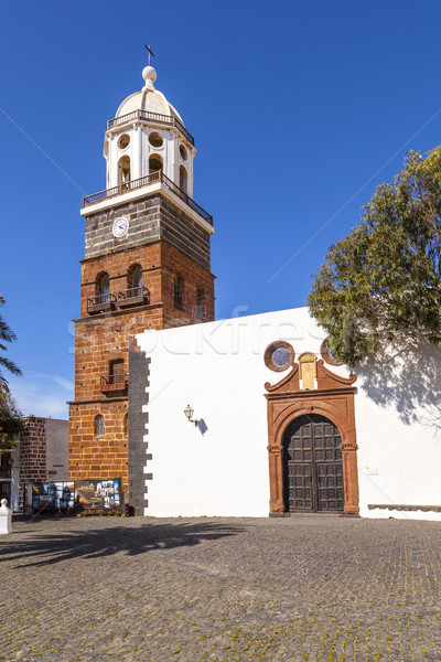 famous clock tower and church of Nuestra Senora de Guadalupe in  Stock photo © meinzahn