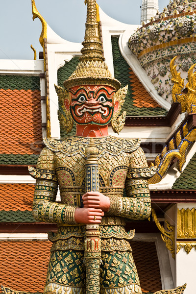 Dämon as Guard (Dschaks) in the Grand Palace in Bangkok Stock photo © meinzahn