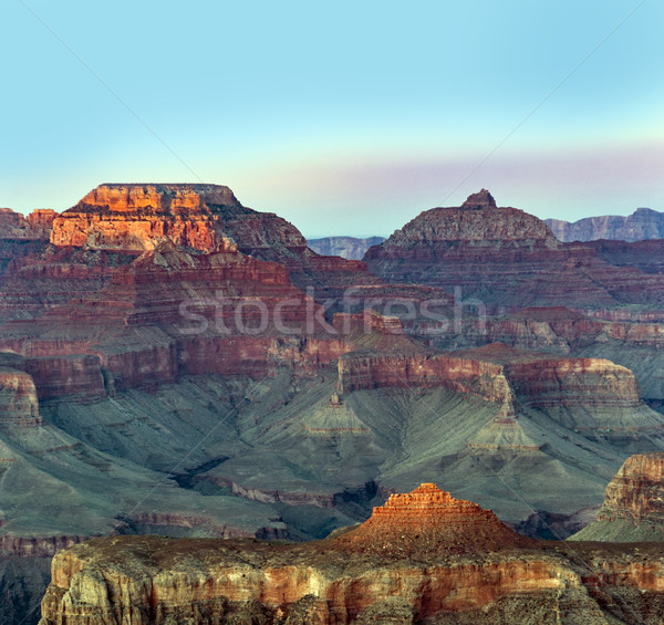  view into the grand canyon from mathers point, south rim Stock photo © meinzahn