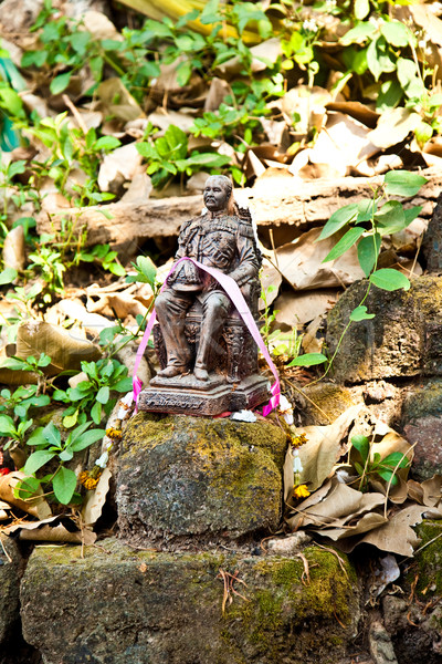 monastery Wat Na Phramane in Ajutthaya with famous gold buddha a Stock photo © meinzahn