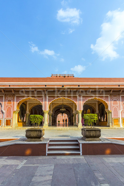 Chandra Mahal in City Palace, Jaipur, India. It was the seat of  Stock photo © meinzahn