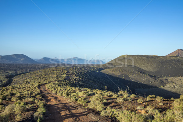 volcanic landscape in Lanzarote, Timanfaya national park  Stock photo © meinzahn