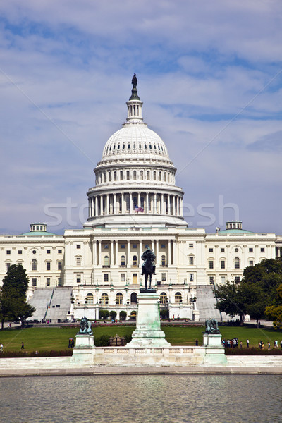 Stock fotó: Washington · iroda · ház · város · kék · felhő