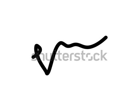 v letter signature logo Stock photo © meisuseno