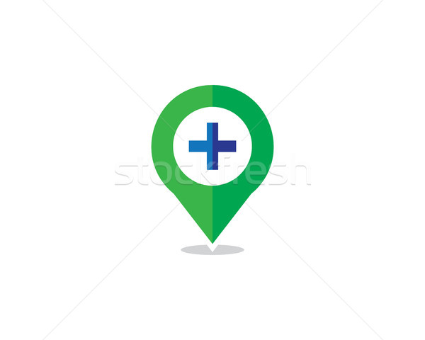 hospital locator logo Stock photo © meisuseno