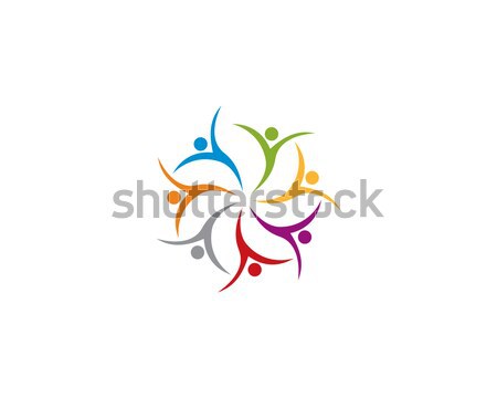 Stock photo: community care logo template