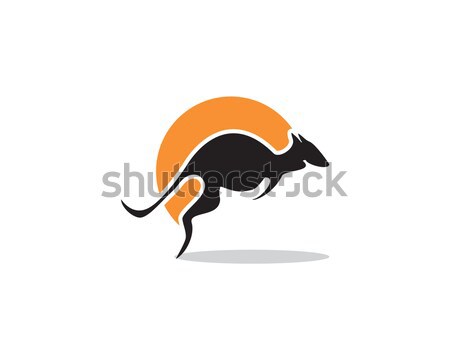 kangaroo logo Stock photo © meisuseno