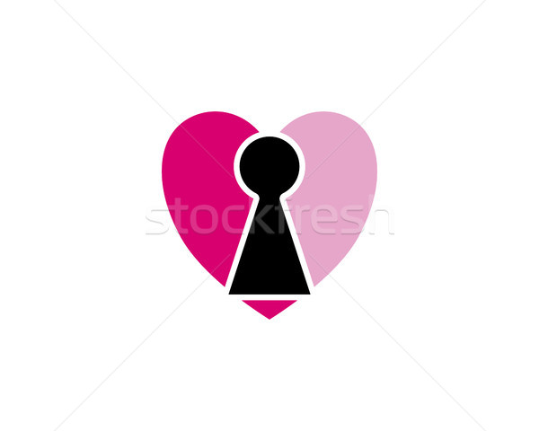 key love logo Stock photo © meisuseno