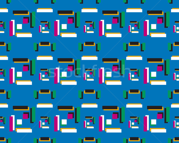 seamless pattern background of geometric shape Stock photo © meisuseno