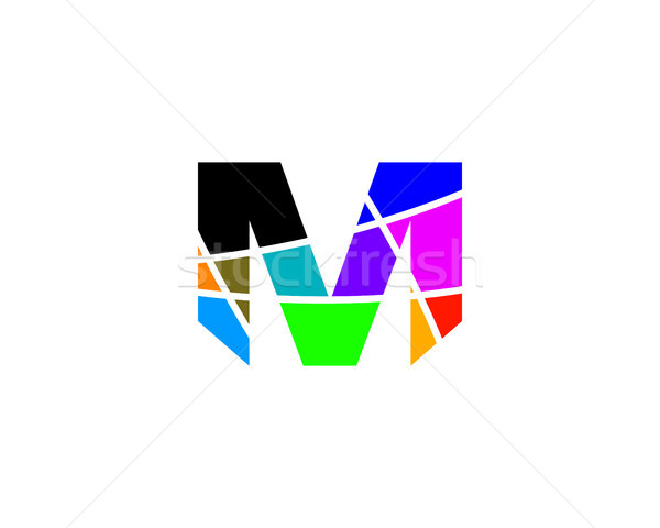 m letter colorful logo Stock photo © meisuseno