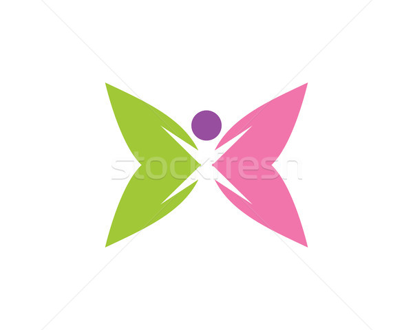 butterfly logo Stock photo © meisuseno