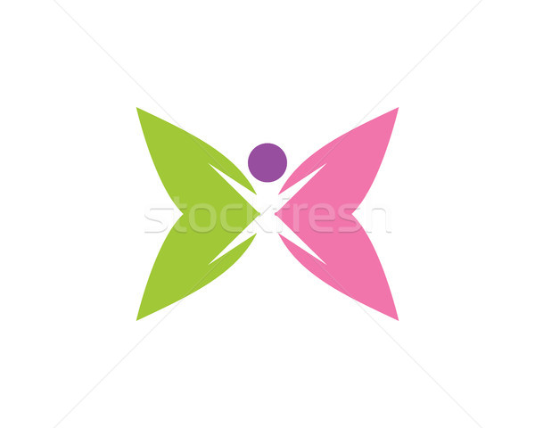 butterfly logo Stock photo © meisuseno