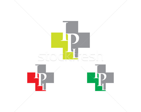 ipl letter hospital logo Stock photo © meisuseno