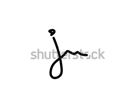 j letter signature logo Stock photo © meisuseno