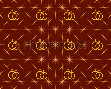 anniversary pattern background shaped stars and diamond ring Stock photo © meisuseno