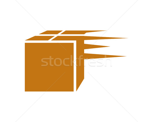 moving box logo Stock photo © meisuseno