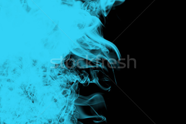 Fumo arte design pattern fuoco blu Foto d'archivio © melking