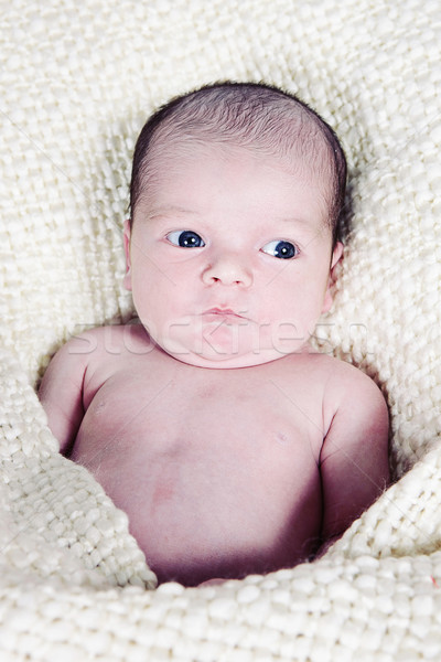 Stockfoto: Pasgeboren · baby · 16 · gelukkig · kinderen