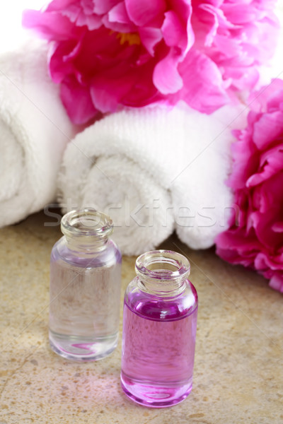 Aroma oil with pink peony  Stock photo © Melpomene