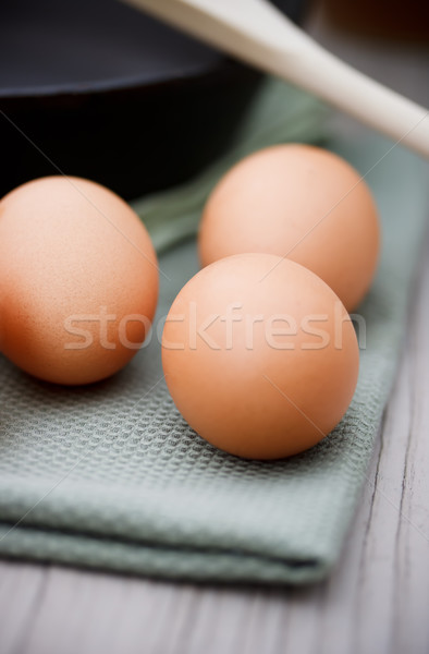 Fresh eggs  Stock photo © Melpomene
