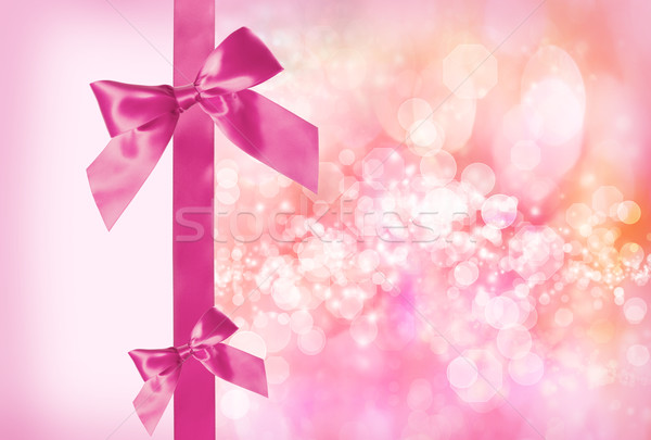 Rosa Bogen Band abstrakten Lichter Licht Stock foto © Melpomene