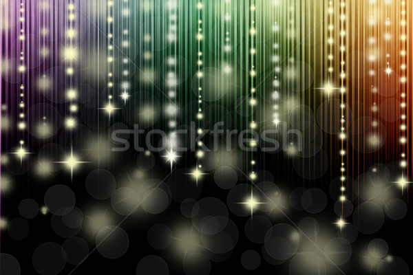 Abstract lichten regenboog zwarte kleur licht Stockfoto © Melpomene