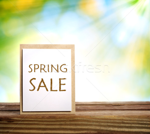 Spring Sale sign Stock photo © Melpomene