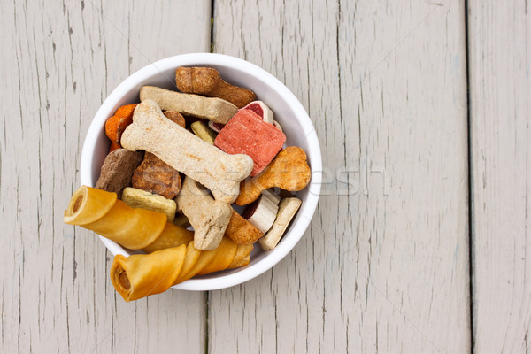 Assortment of dog treats Stock photo © Melpomene