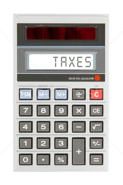 Old calculator - taxes Stock photo © michaklootwijk