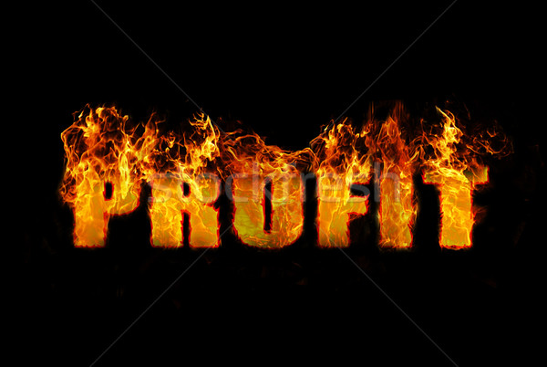 Conceptual image illustrating the word Profit Stock photo © michaklootwijk