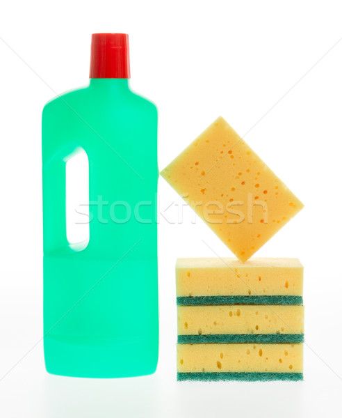 Ház takarítás termék műanyag üvegek mosószer Stock fotó © michaklootwijk