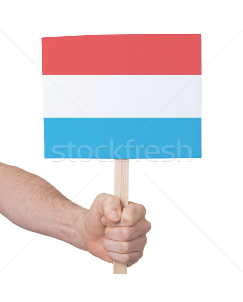 Mano pequeño tarjeta bandera Luxemburgo Foto stock © michaklootwijk