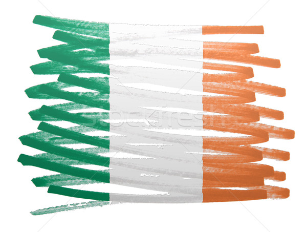 Bandera ilustración Irlanda pluma negocios pintura Foto stock © michaklootwijk