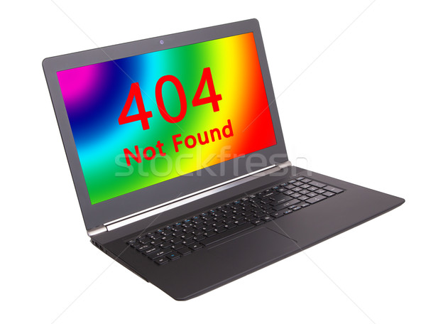 Http Status Code 404 nicht Laptop Stock foto © michaklootwijk