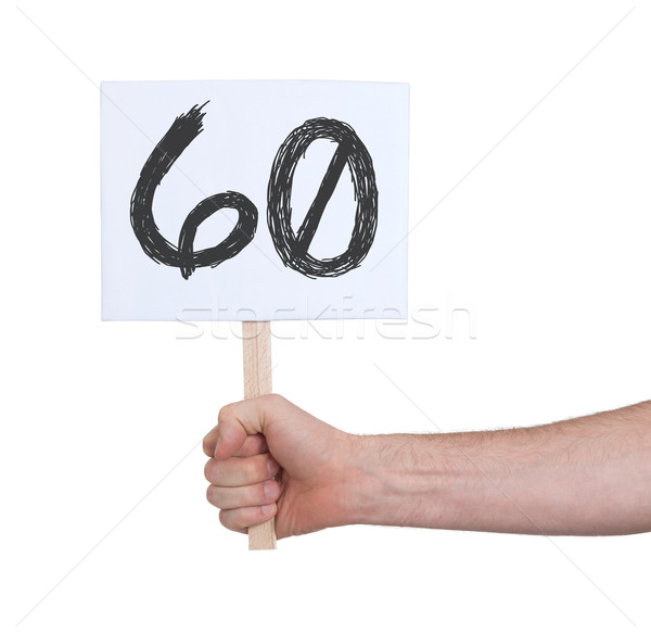 Sign with a number, 60 Stock photo © michaklootwijk