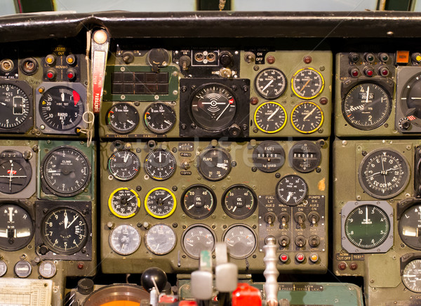Konsol uçak eski bilgisayar teknoloji Stok fotoğraf © michaklootwijk