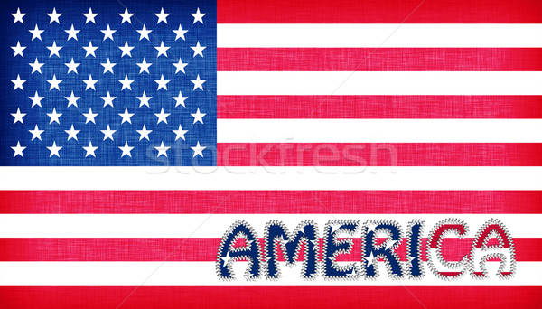 Flag of the USA with letters Stock photo © michaklootwijk