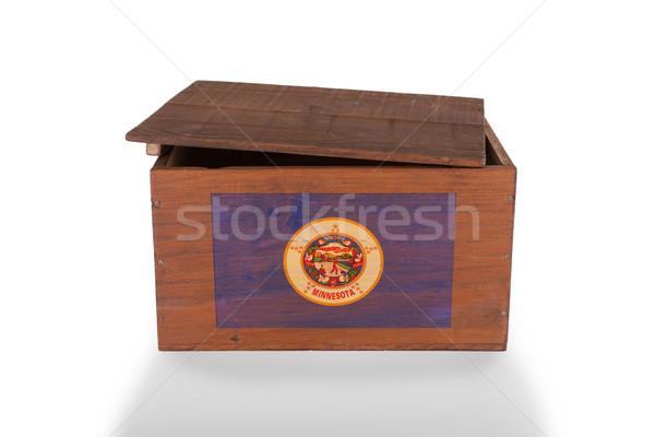 Wooden crate isolated on a white background Stock photo © michaklootwijk