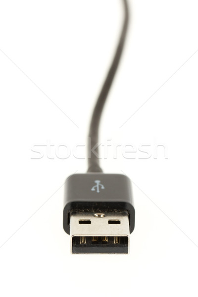 USB cable isolated on white Stock photo © michaklootwijk