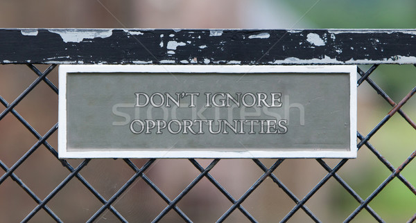 Dont ignore opportunities Stock photo © michaklootwijk