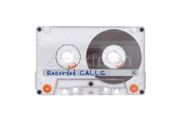 Vintage audio cassette tape, isolated on white background Stock photo © michaklootwijk